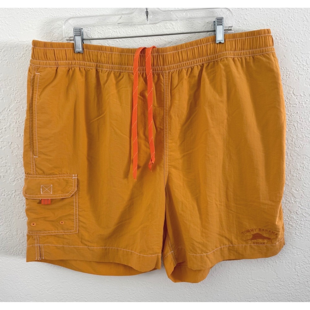 Tommy Bahama Relax Swim Shorts Men's Size XL Yellow Vacation Beach Resortwear